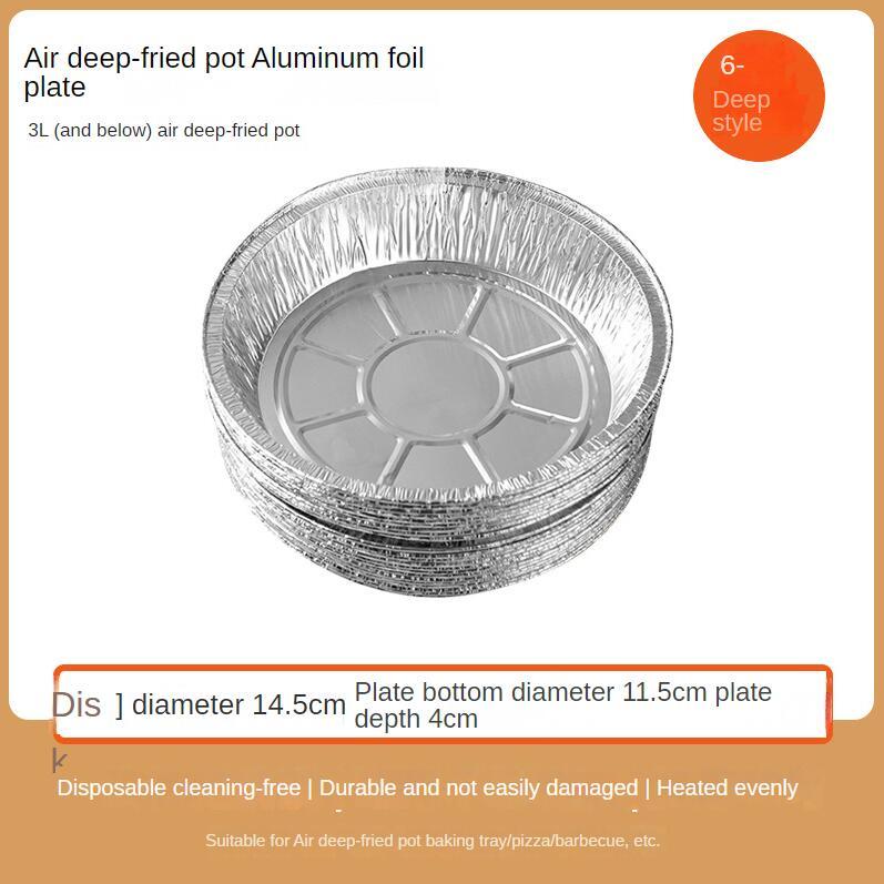 Non-stick Aluminum Foil Liners Air Fryer Disposable Paper Liner Oil-proof Steaming Basket Kitchen Tool BBQ Drip Pan Tray samzeef