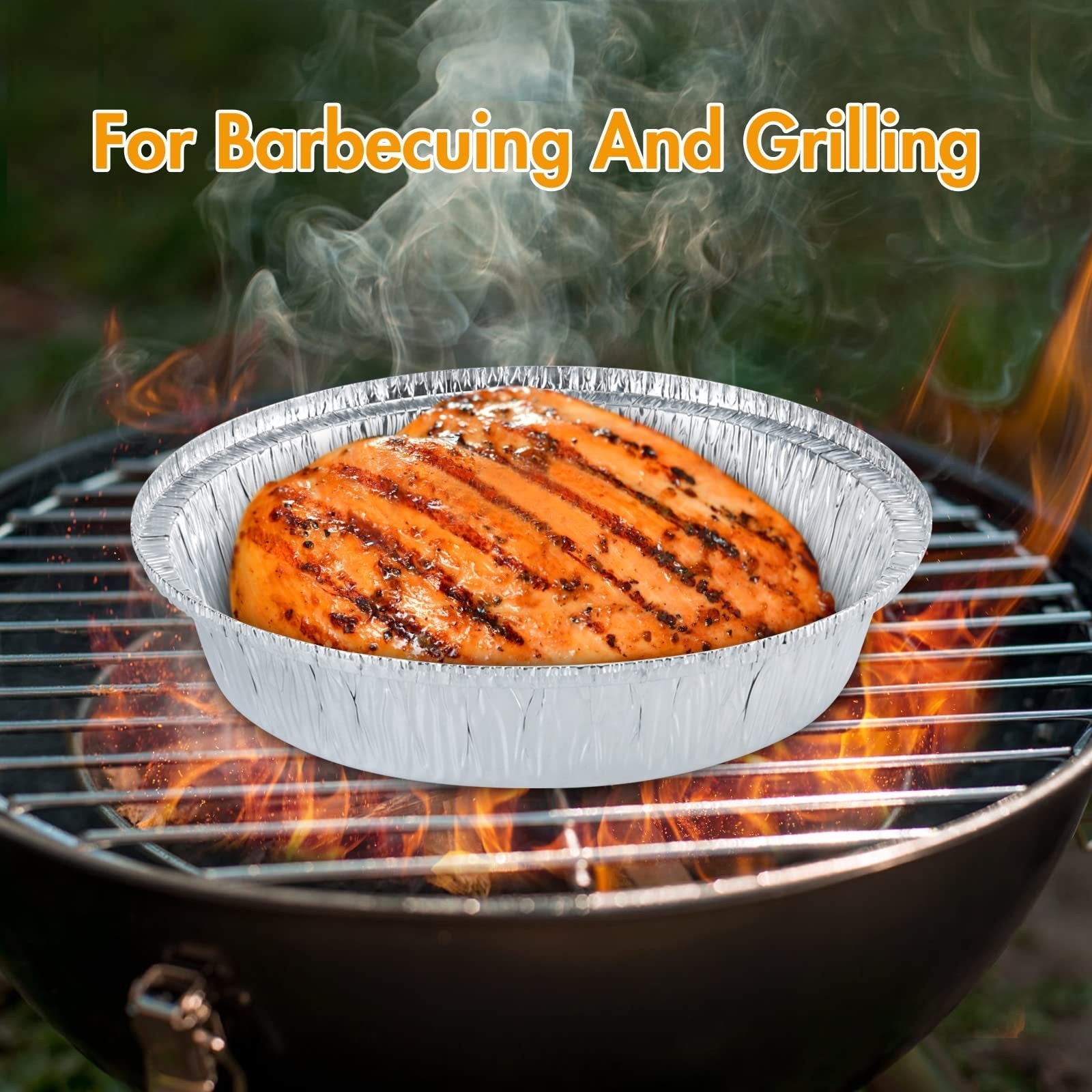 Non-stick Aluminum Foil Liners Air Fryer Disposable Paper Liner Oil-proof Steaming Basket Kitchen Tool BBQ Drip Pan Tray samzeef