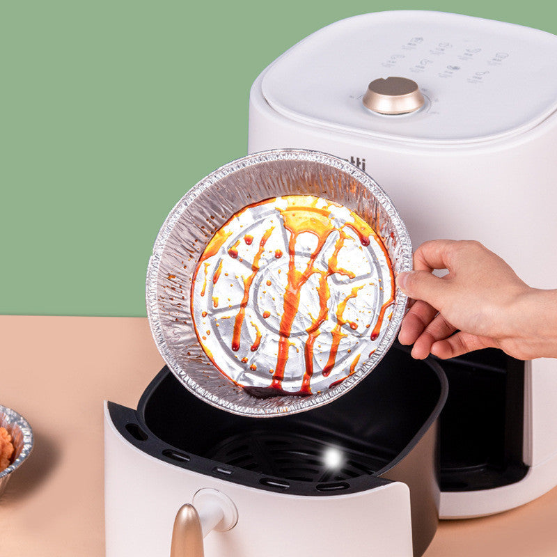 Non-stick Aluminum Foil Liners Air Fryer Disposable Paper Liner Oil-proof Steaming Basket Kitchen Tool BBQ Drip Pan Tray samzeef