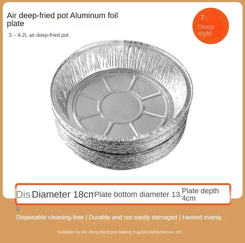 Non-stick Aluminum Foil Liners Air Fryer Disposable Paper Liner Oil-proof Steaming Basket Kitchen Tool BBQ Drip Pan Tray samzeef